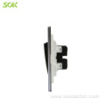 16AX Stainless Steel Switch 1Gang 1Way Wide Rocker